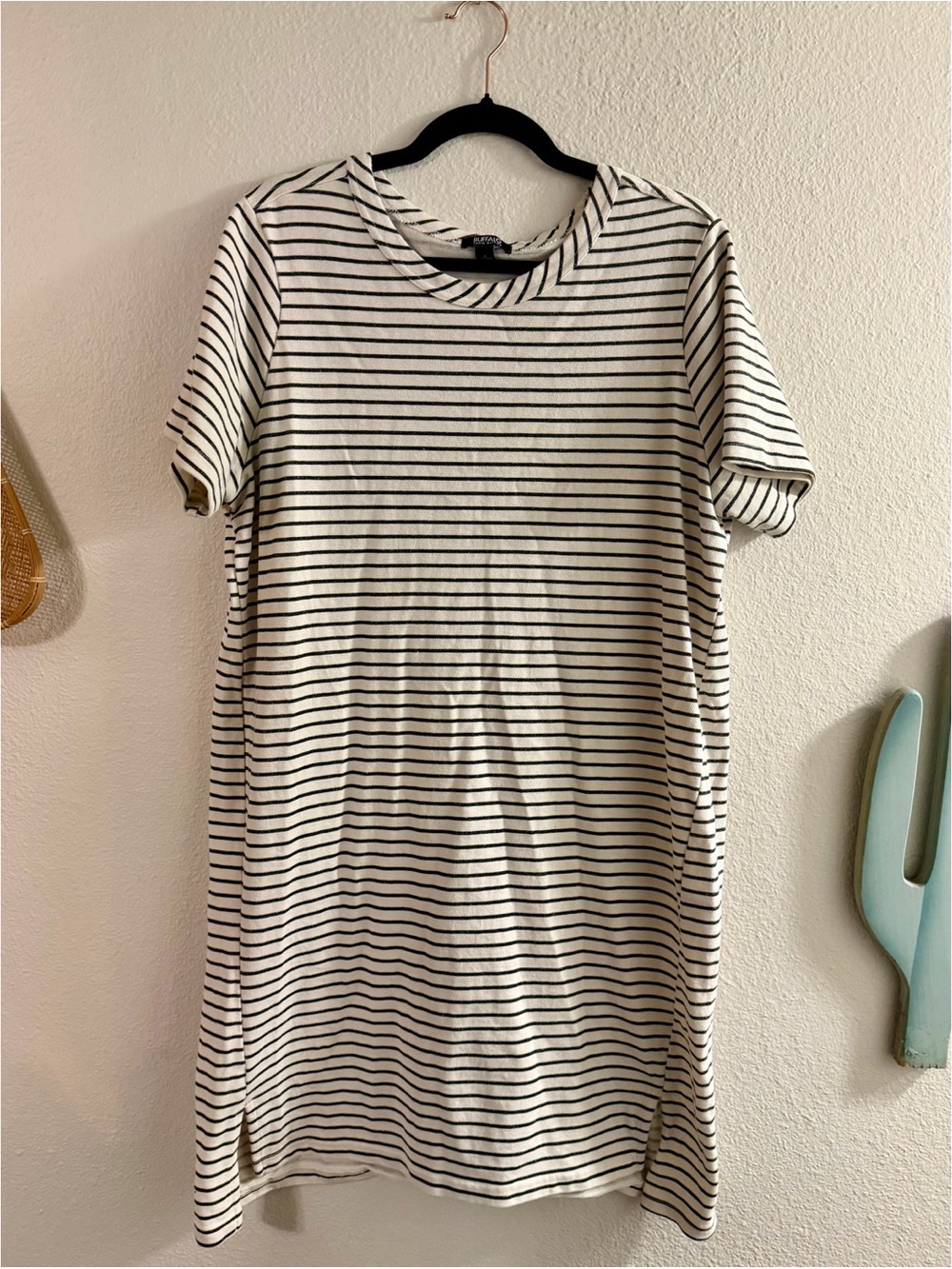 striped tee shirt dress